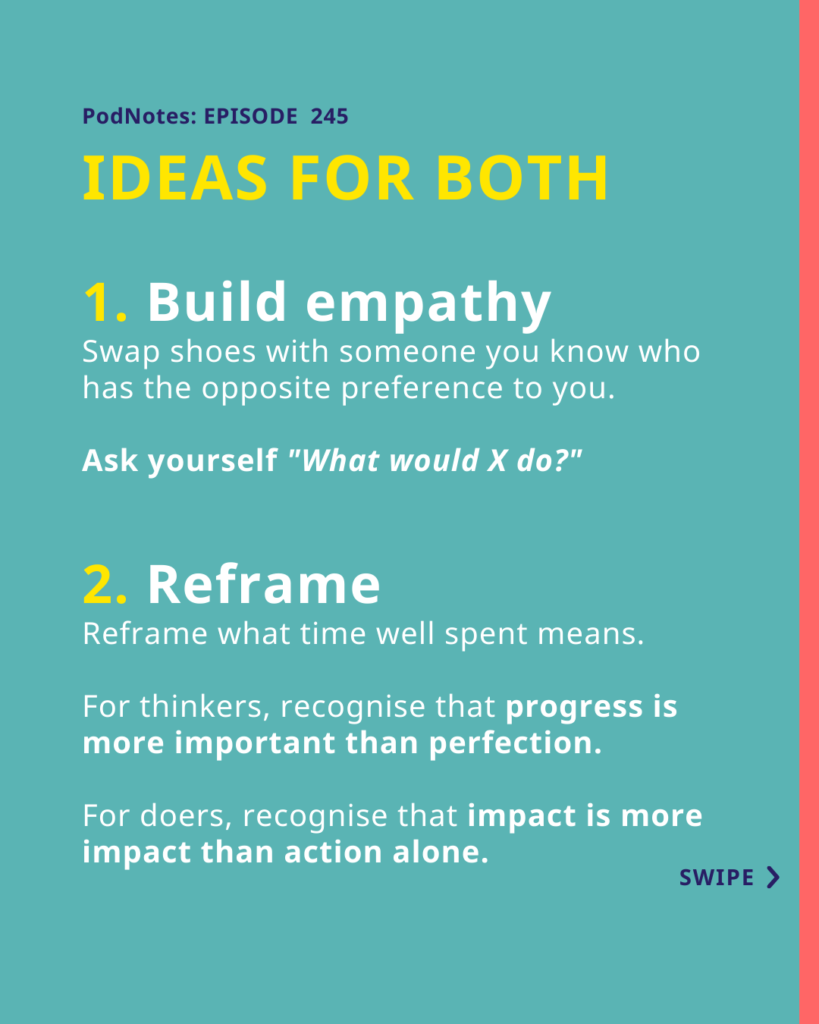 How to flex your thinker vs doer modes | Amazing If