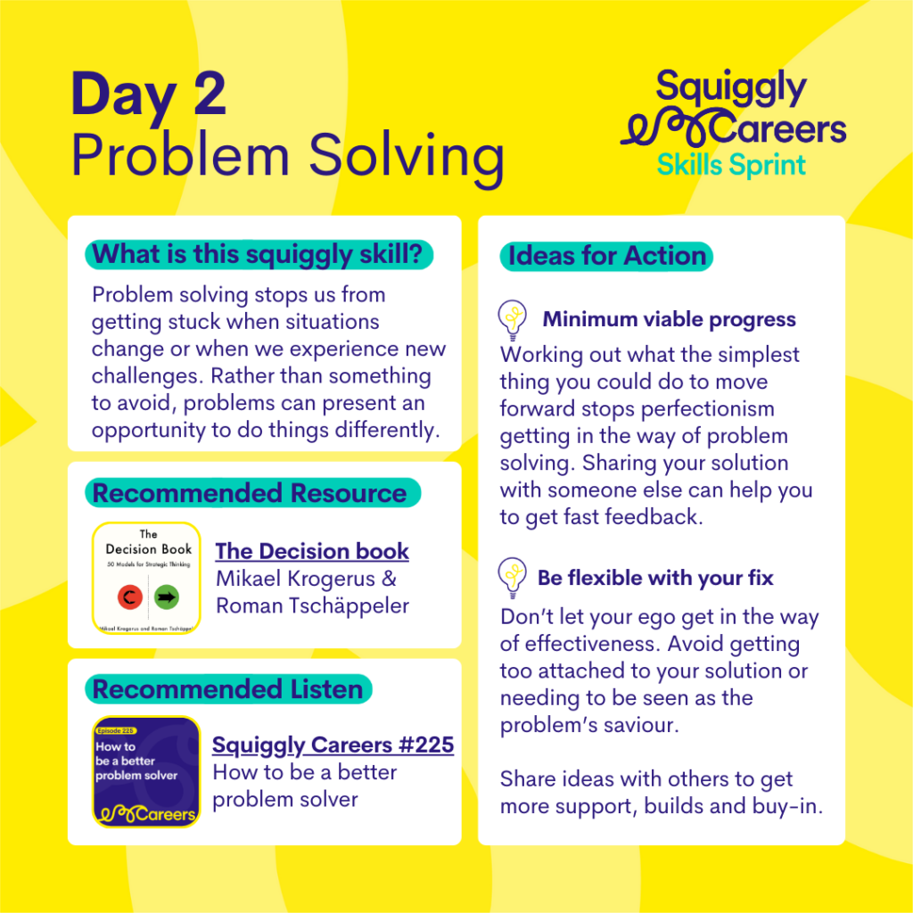 what skills are needed for problem solving